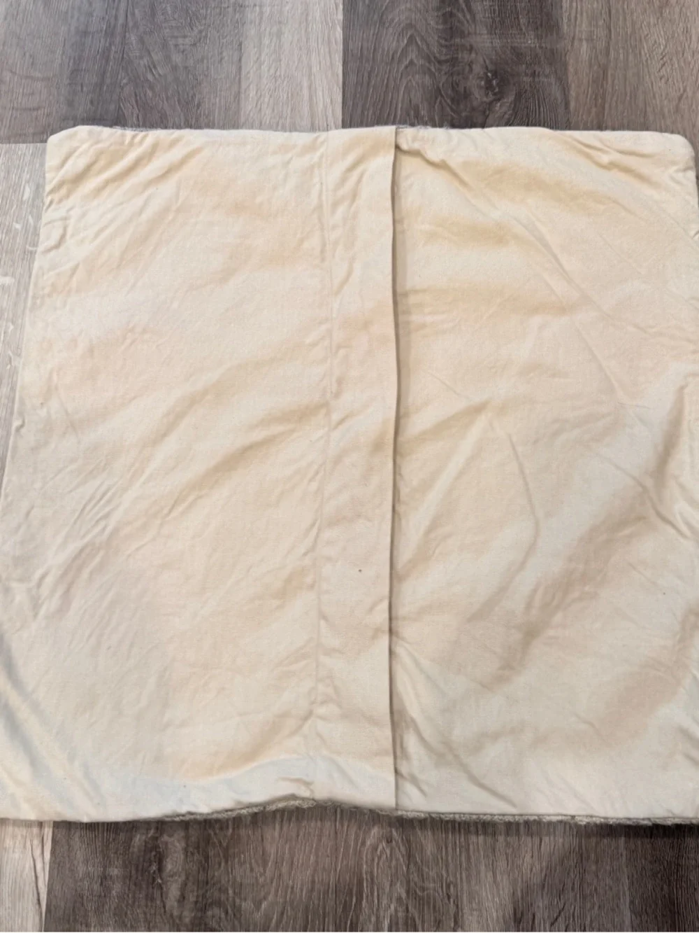 Pottery Barn Beige Silver Geometric Beaded Accent Pillow Cover Cotton 20x20